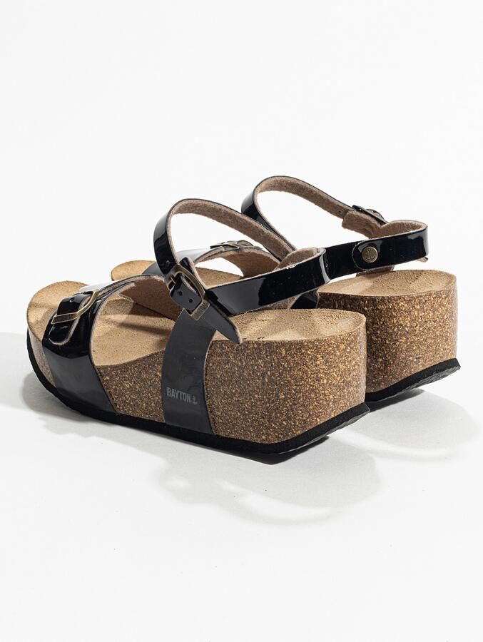 Bayton Sandalen met riem 'AVON' zwart - Foto 5
