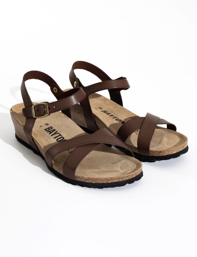 Bayton Sandalen met riem 'Canberra' bruin - Foto 3