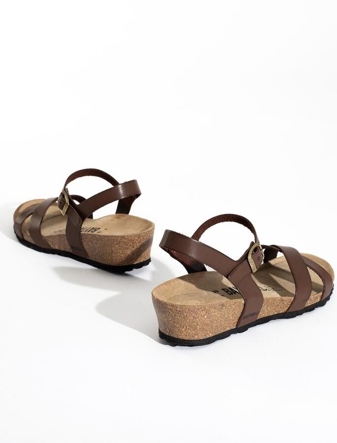 Bayton Sandalen met riem 'Canberra' bruin - Foto 4