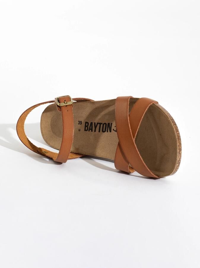 Bayton Sandalen met riem 'Canberra' bruin zwart - Foto 5
