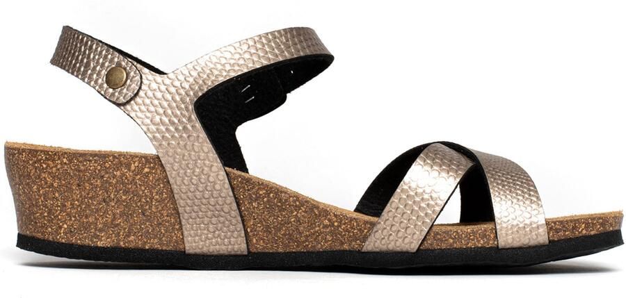 Bayton Sandalen met riem 'Canberra' goud - Foto 3