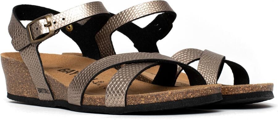 Bayton Sandalen met riem 'Canberra' goud - Foto 4