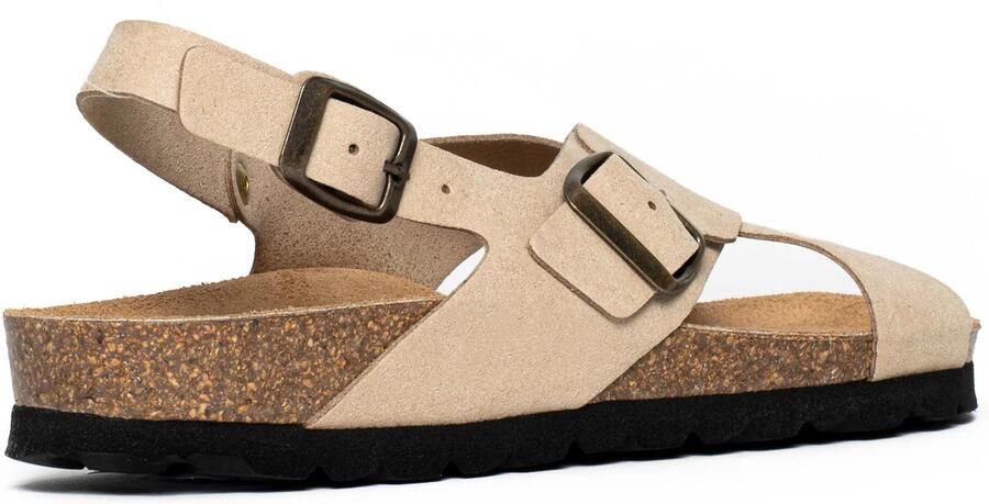 Bayton Sandalen met riem 'Cantabrie' lichtbeige zwart - Foto 2