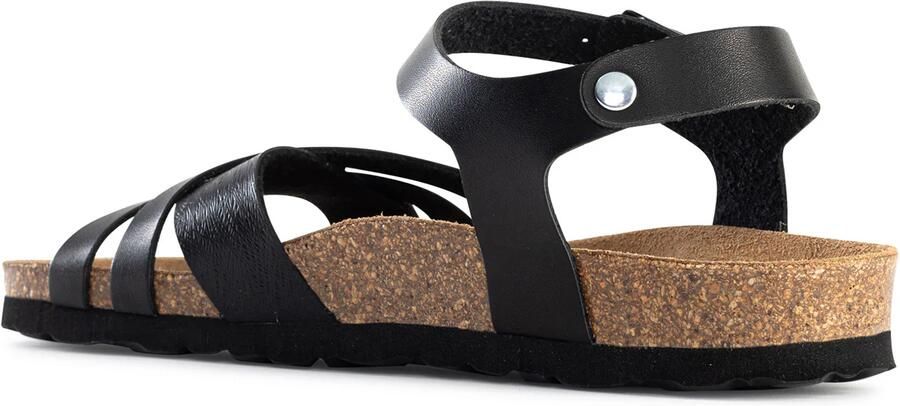 Bayton Sandalen met riem 'Denia' bruin zwart - Foto 2
