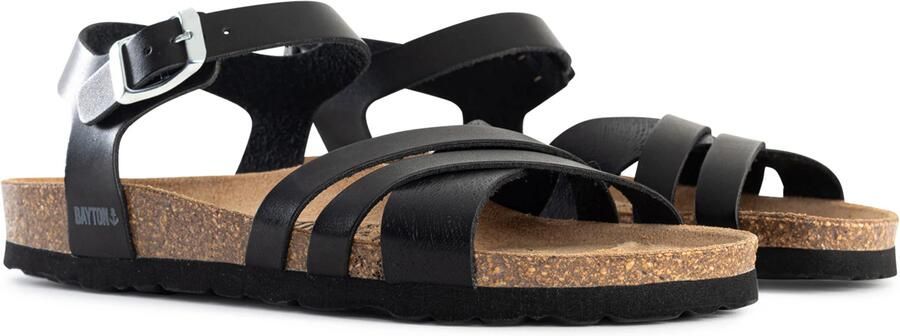 Bayton Sandalen met riem 'Denia' bruin zwart - Foto 5