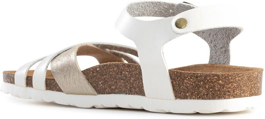 Bayton Sandalen met riem 'Denia' goud wit - Foto 2