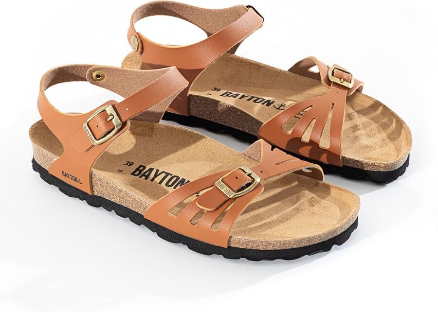 Bayton Sandalen met riem 'Eos' camel - Foto 2