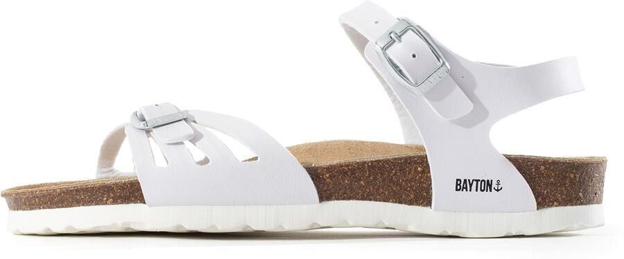 Bayton Sandalen met riem 'Eos' zwart wit