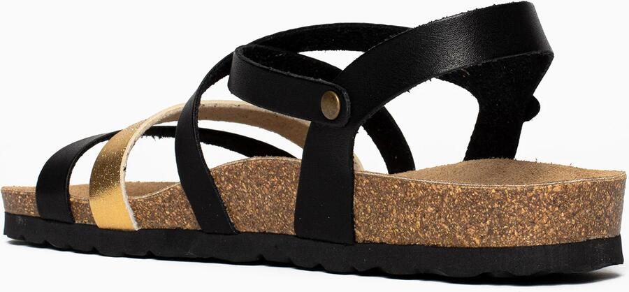 Bayton Sandalen met riem ' Gerone' goud zwart - Foto 2