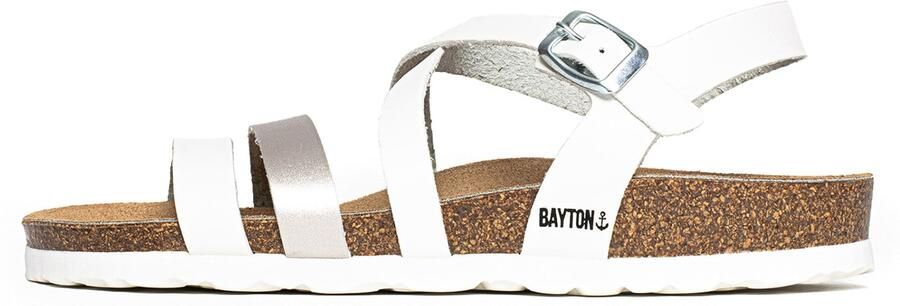 Bayton Sandalen met riem 'Gerone' wit