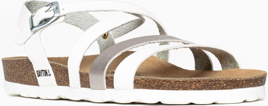 Bayton Sandalen met riem 'Gerone' wit - Foto 3