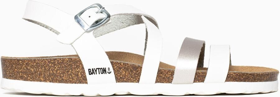 Bayton Sandalen met riem 'Gerone' wit - Foto 5