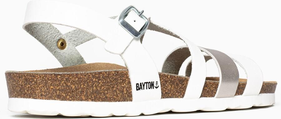 Bayton Sandalen met riem 'Gerone' wit - Foto 2