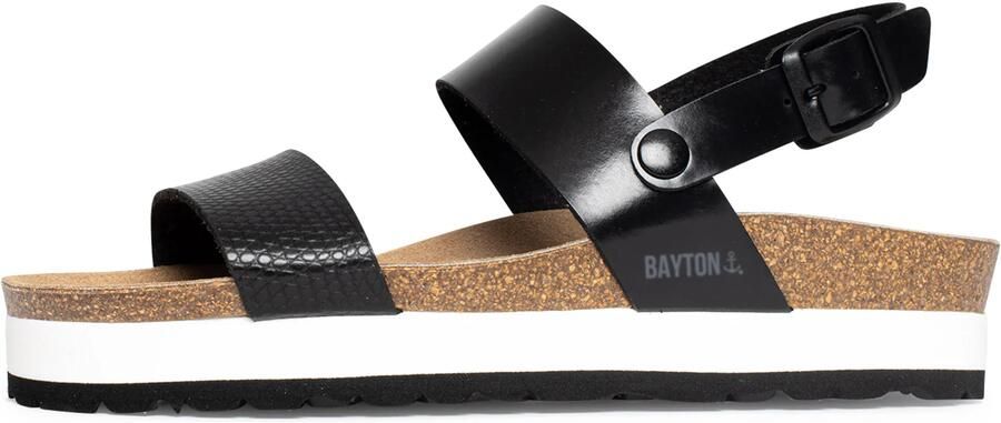 Bayton Sandalen met riem 'Gladstone' zwart