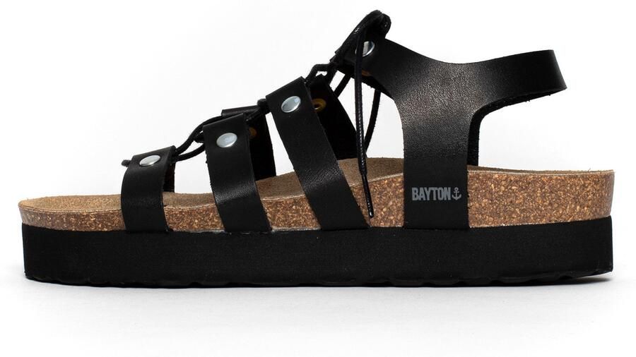 Bayton Sandalen met riem 'Jaen' zwart