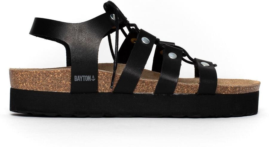 Bayton Sandalen met riem 'Jaen' zwart - Foto 5