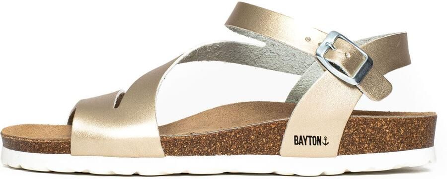 Bayton Sandalen met riem 'Jaeva' goud