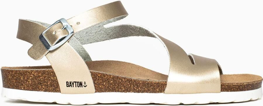 Bayton Sandalen met riem 'Jaeva' goud - Foto 6