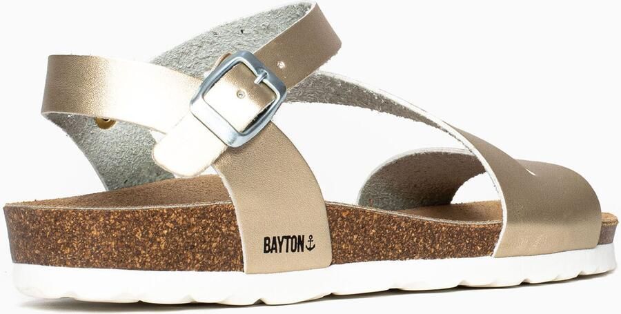 Bayton Sandalen met riem 'Jaeva' goud - Foto 3