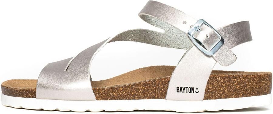 Bayton Sandalen met riem 'Jaeva' zilver