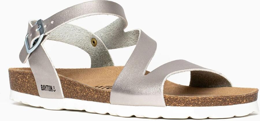 Bayton Sandalen met riem 'Jaeva' zilver - Foto 4