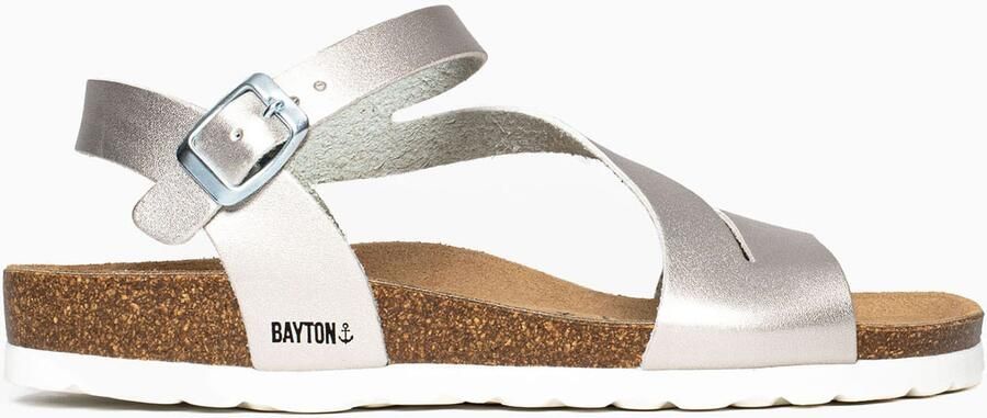 Bayton Sandalen met riem 'Jaeva' zilver - Foto 6