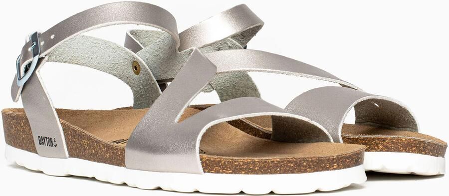 Bayton Sandalen met riem 'Jaeva' zilver - Foto 5
