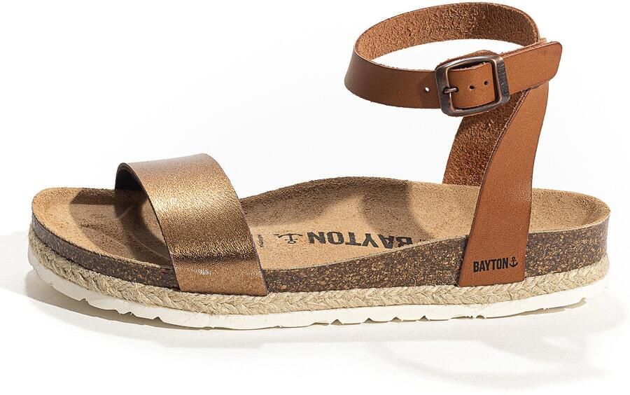 Bayton Sandalen met riem 'Jovial' karamel brons