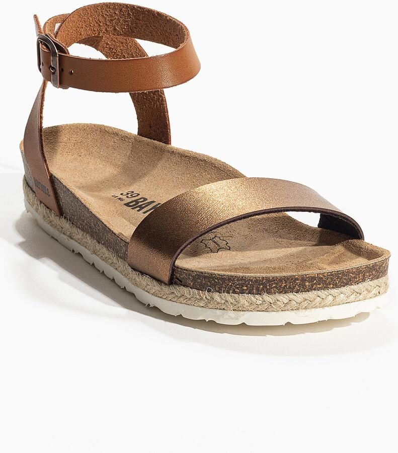 Bayton Sandalen met riem 'Jovial' karamel brons - Foto 4