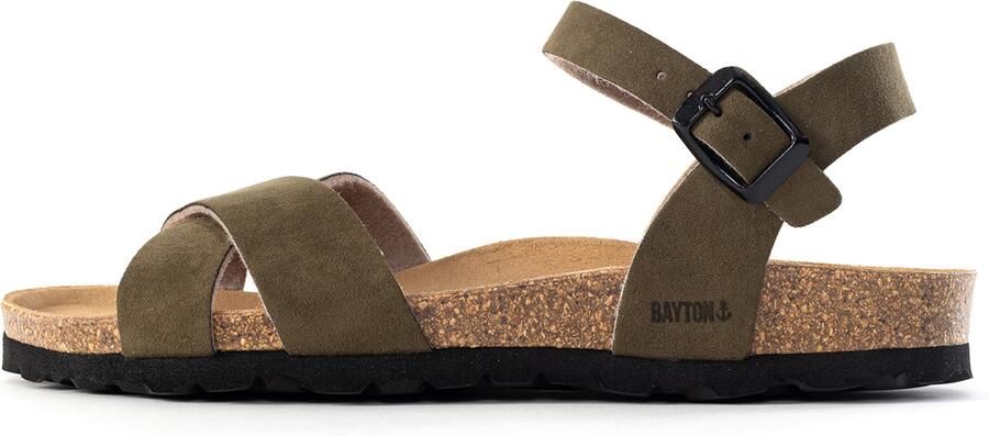 Bayton Sandalen met riem kaki