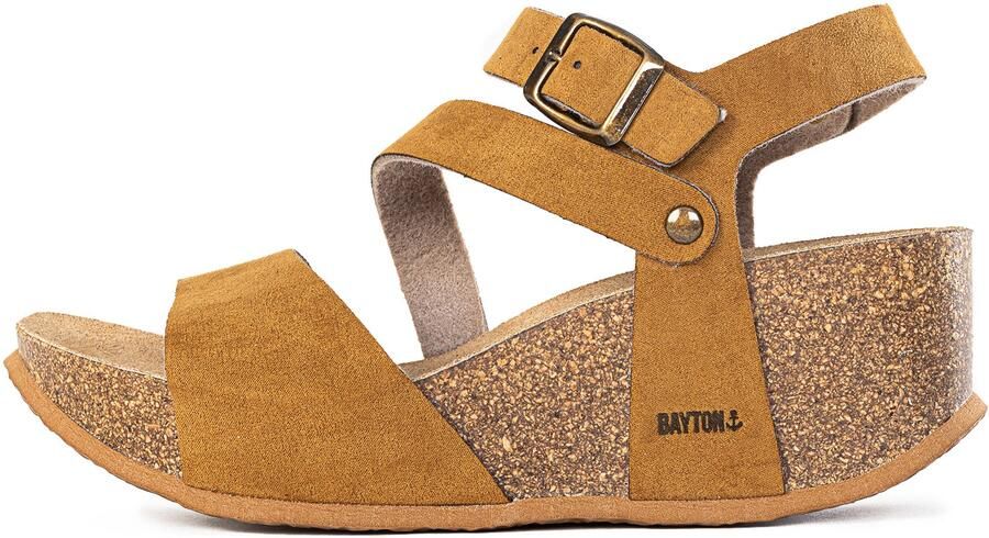 Bayton Sandalen met riem karamel lichtbruin