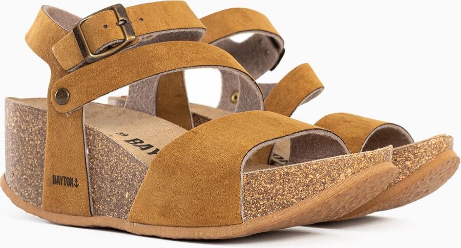 Bayton Sandalen met riem karamel lichtbruin - Foto 4