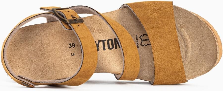 Bayton Sandalen met riem karamel lichtbruin - Foto 6