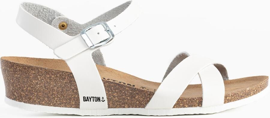 Bayton Sandalen met riem 'Lajas' wit - Foto 3