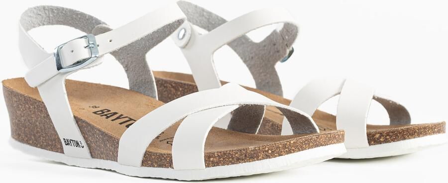 Bayton Sandalen met riem 'Lajas' wit - Foto 4