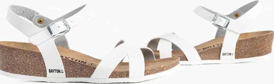 Bayton Sandalen met riem 'Lajas' wit - Foto 6