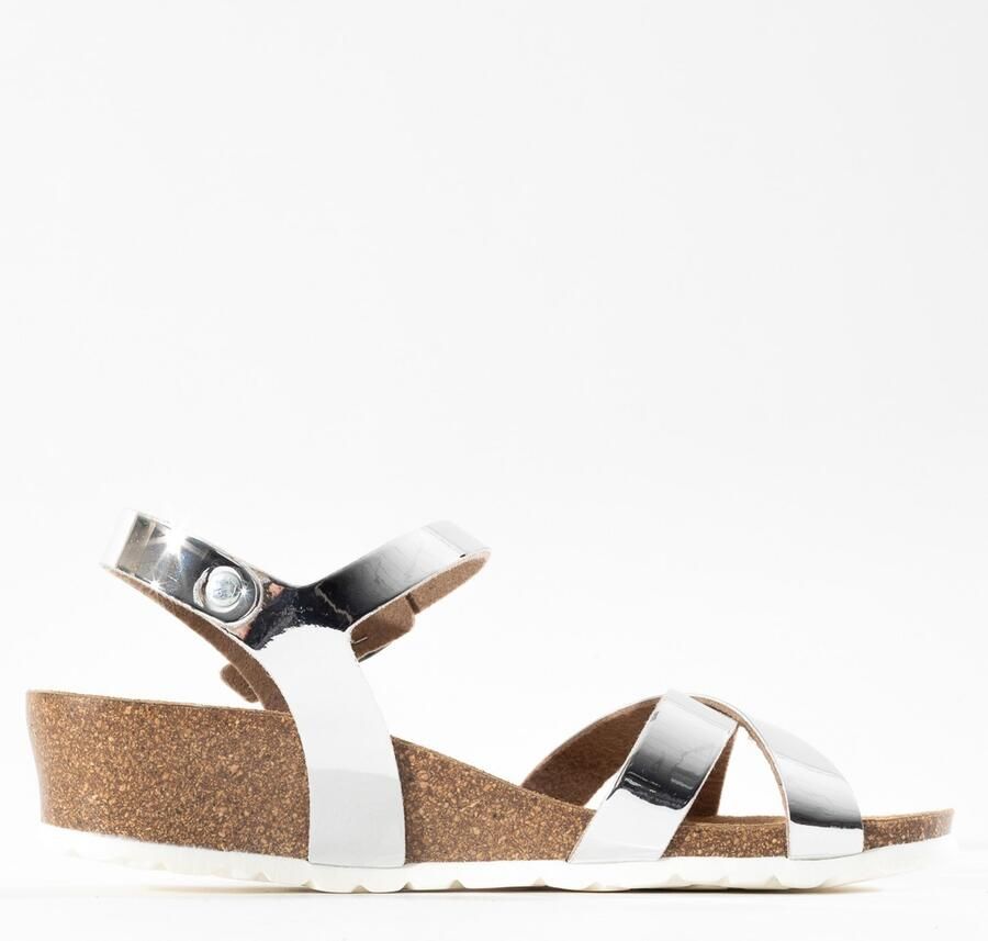 Bayton Sandalen met riem 'Lajas' zwart zilver - Foto 2