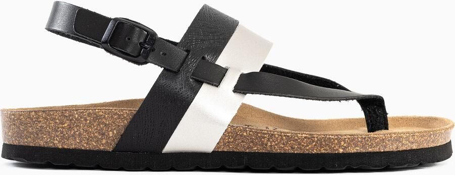 Bayton Sandalen met riem 'Lajas' zwart zilver - Foto 5