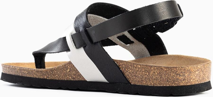 Bayton Sandalen met riem 'Lajas' zwart zilver - Foto 2