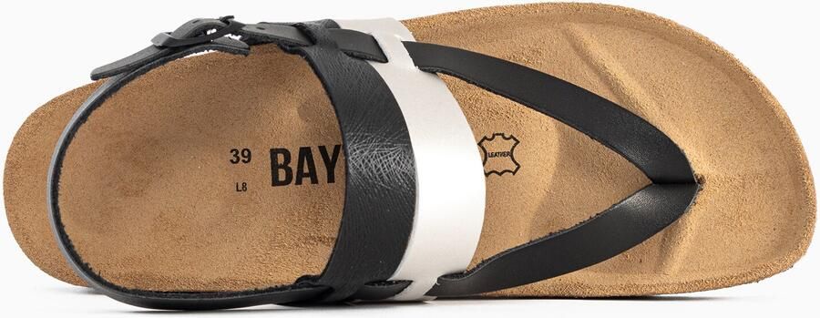 Bayton Sandalen met riem 'Lajas' zwart zilver - Foto 4
