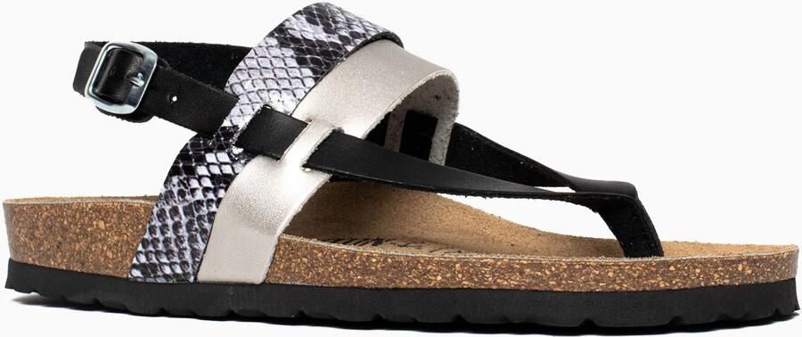 Bayton Sandalen met riem 'Lajas' zwart zilver - Foto 4