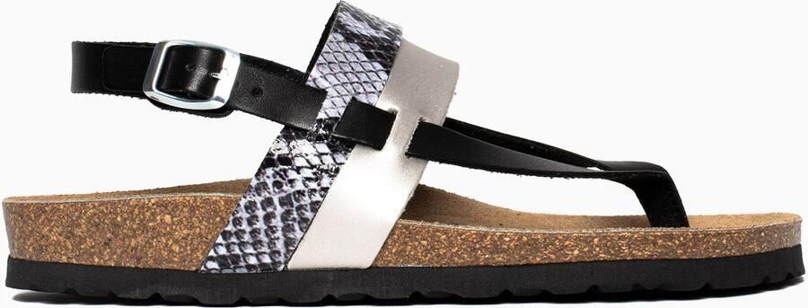 Bayton Sandalen met riem 'Lajas' zwart zilver - Foto 5