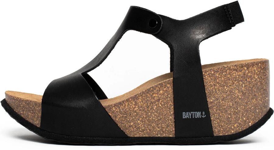 Bayton Sandalen met riem 'Madrida' zwart