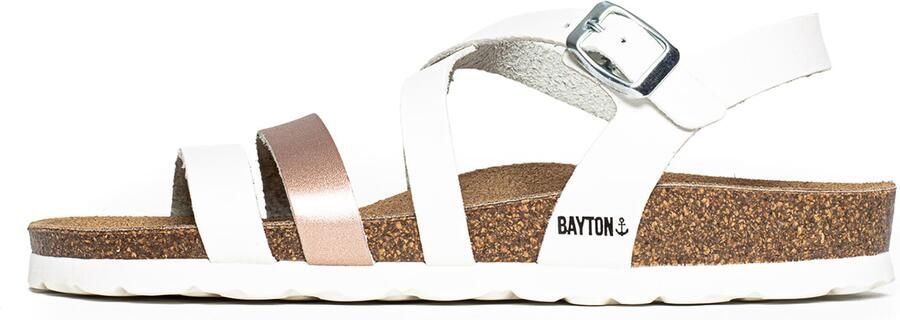 Bayton Sandalen met riem pink wit