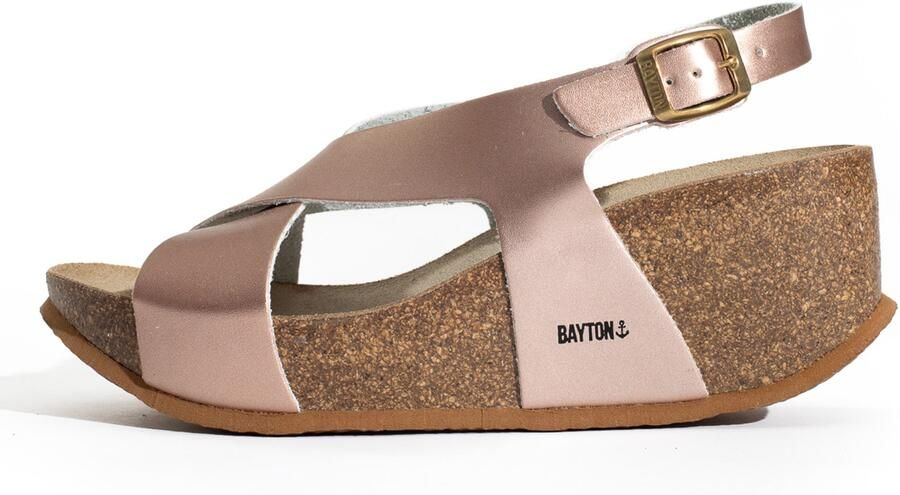 Bayton Sandalen met riem 'Rea' rose-goud