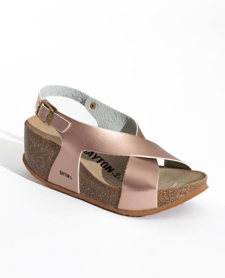 Bayton Sandalen met riem 'Rea' rose-goud - Foto 2