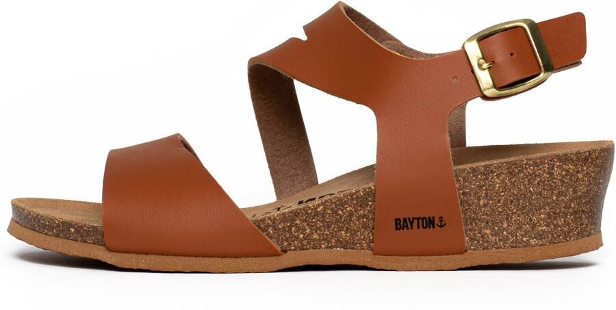 Bayton Sandalen met riem 'Reus' camel goud