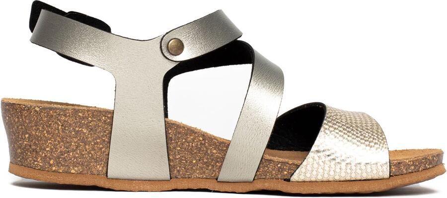 Bayton Sandalen met riem 'Reus' goud - Foto 5