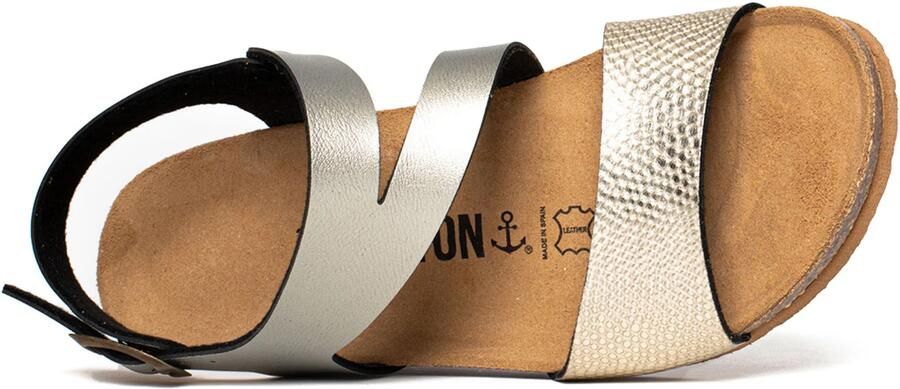 Bayton Sandalen met riem 'Reus' goud - Foto 6