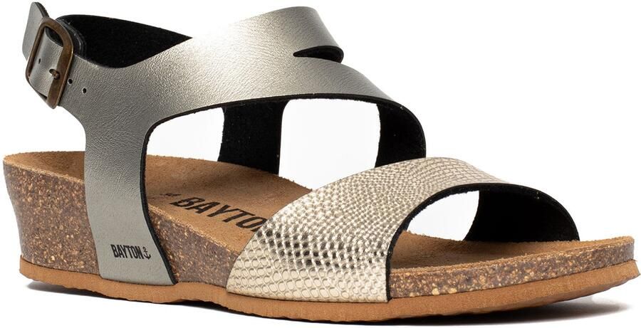 Bayton Sandalen met riem 'Reus' goud - Foto 3